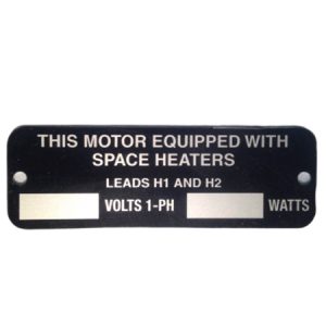 Heater Name Plates